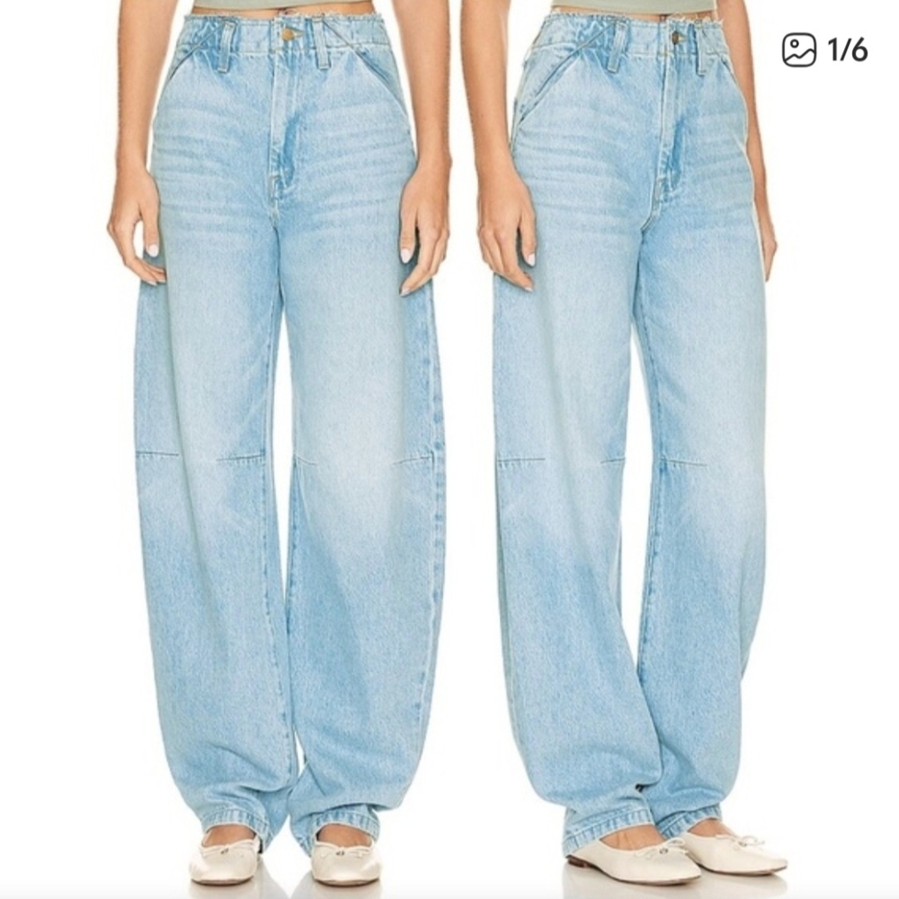 Nwt MOTHER Denim The Kegger Utility Barrel Jean Size 27